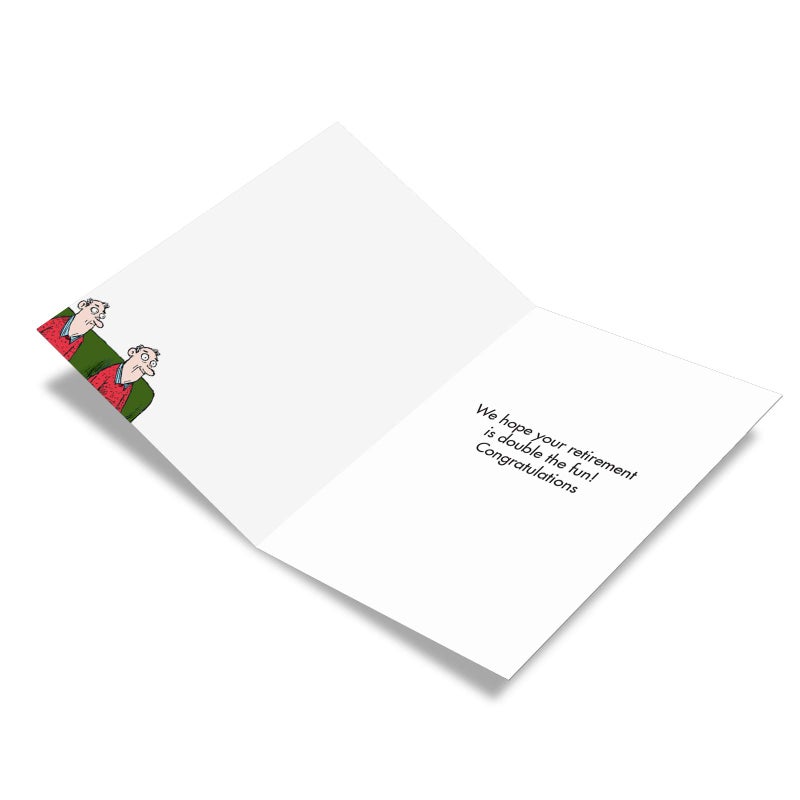 NobleWorks Humorous Retirement Greeting Card From Us with 5 x 7 Inch Envelope (1 Card) Co-Worker, Good Luck Cloning Lab C6362RTG-US - Image 2